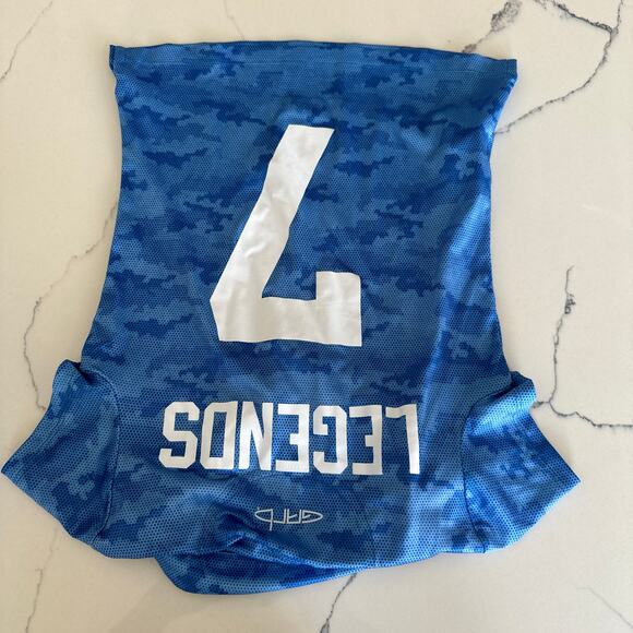 Garb Girls Blue Camo PGA Jr League Golf Polo - Small - Picture 4 of 4